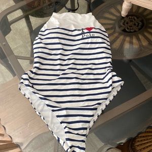 Polo one piece swimsuit
